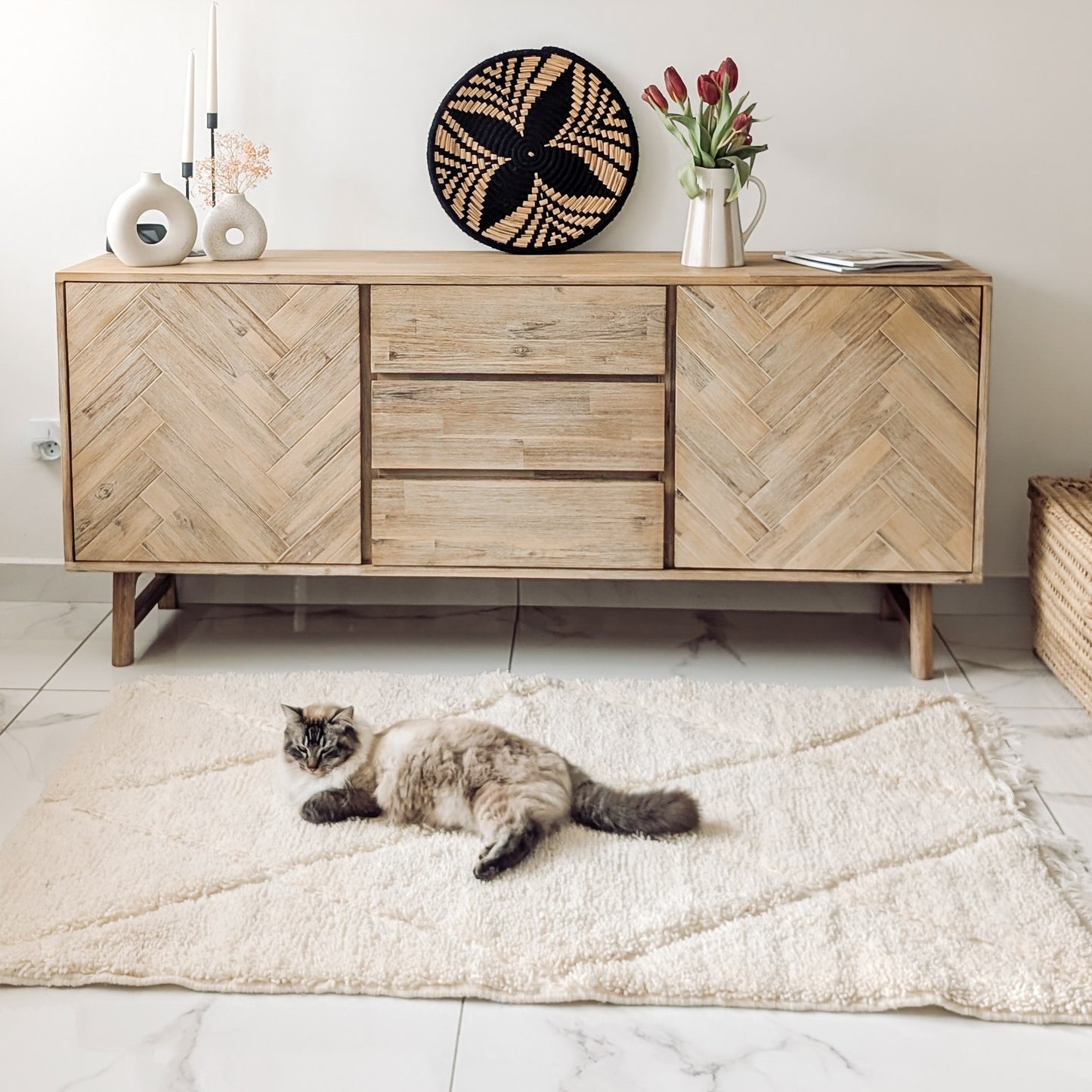 Tapis Beni Ouarain - 100% Laine