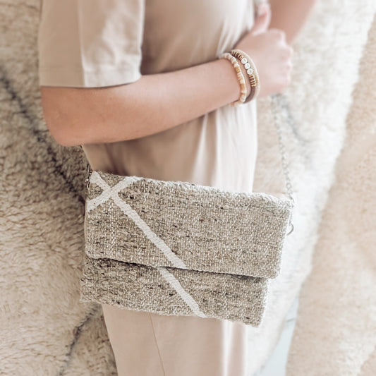 Pochette berbère Beige
