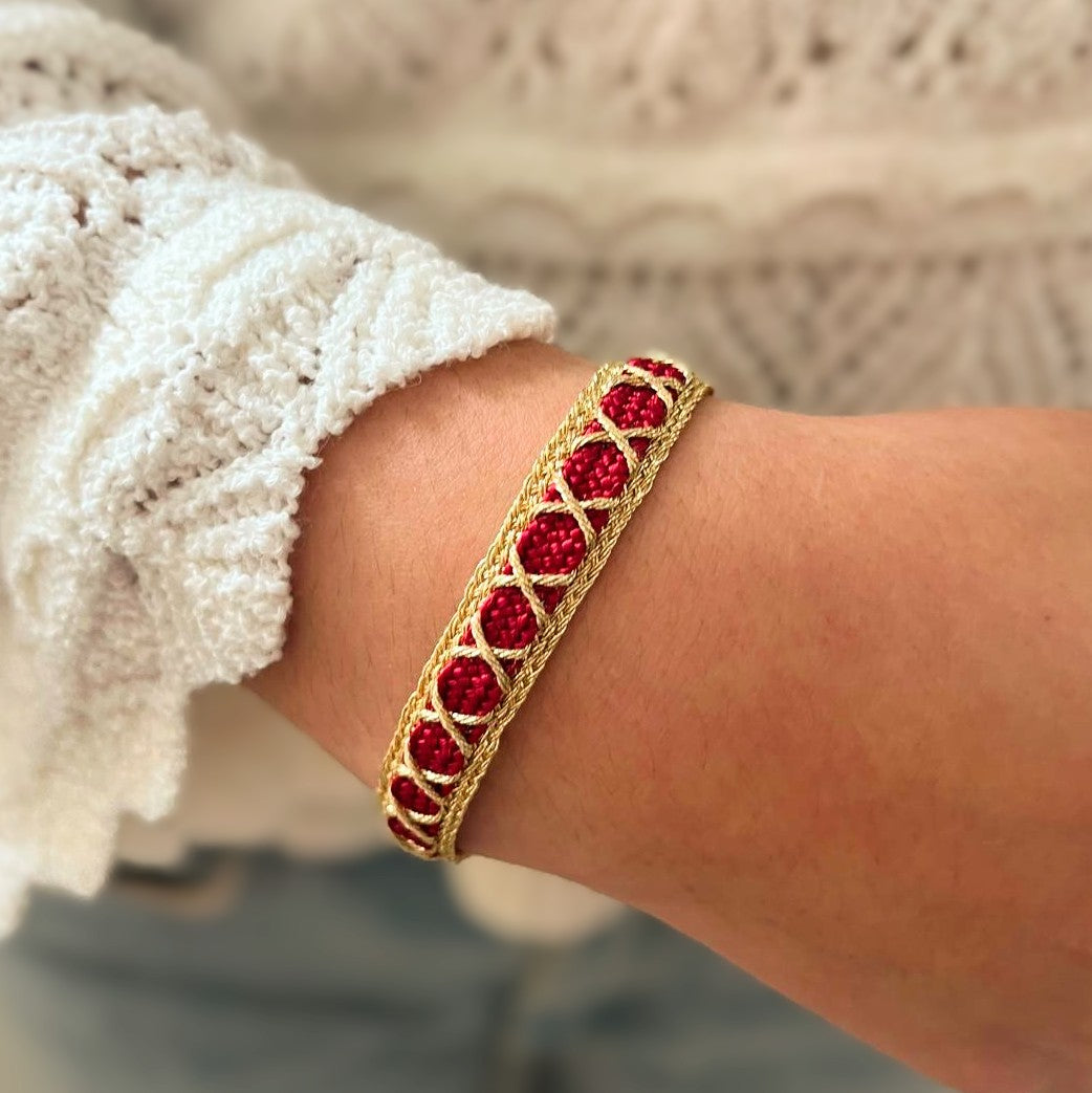 Bracelet marocain rouge
