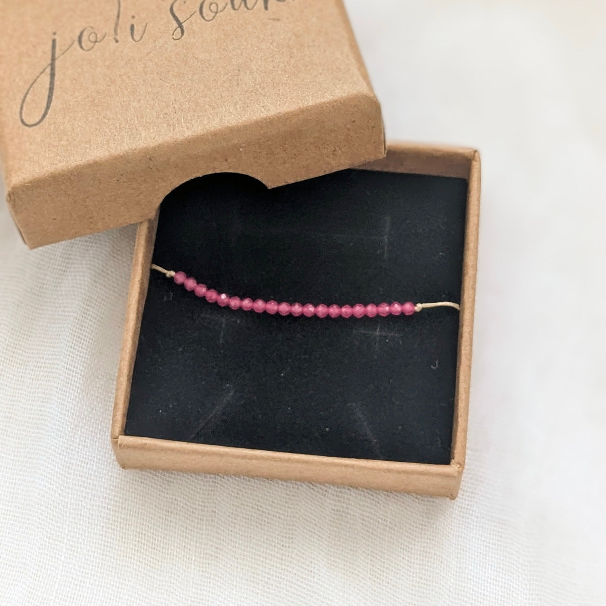 Bracelet Julia | Perles de rubis