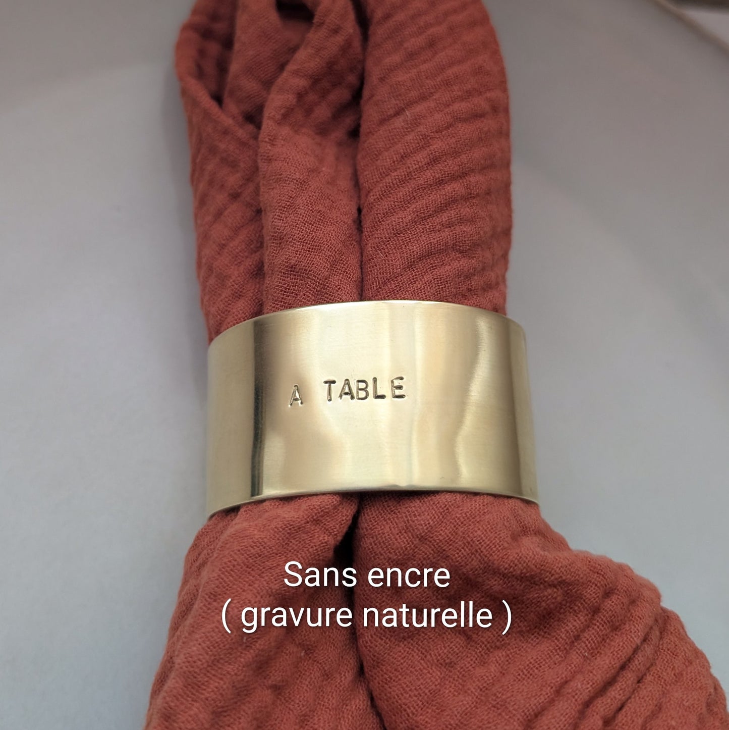 Rond de serviette-Fait main-en Laiton