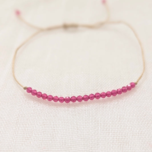 Bracelet Julia | Perles de rubis
