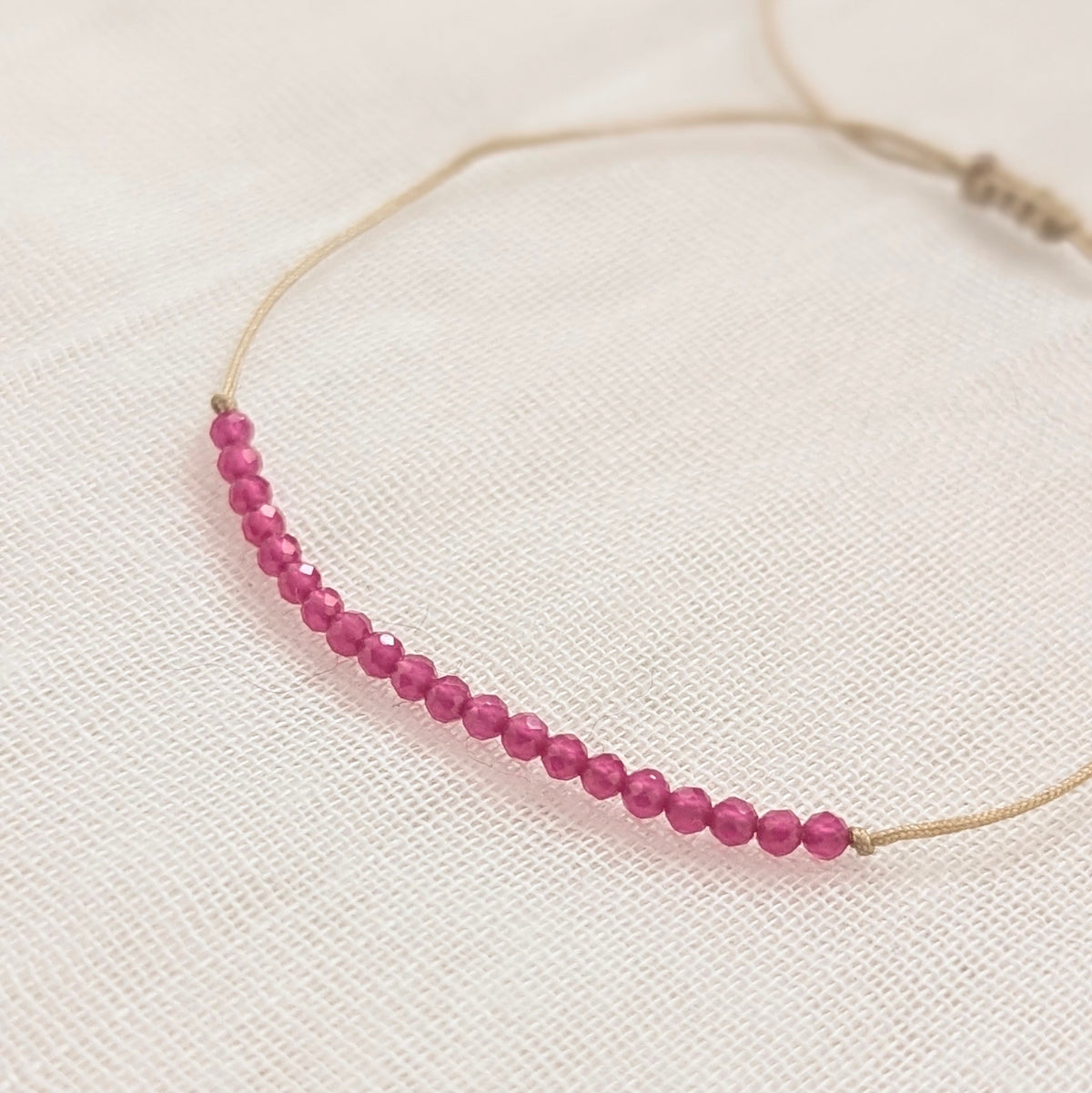 Bracelet Julia | Perles de rubis