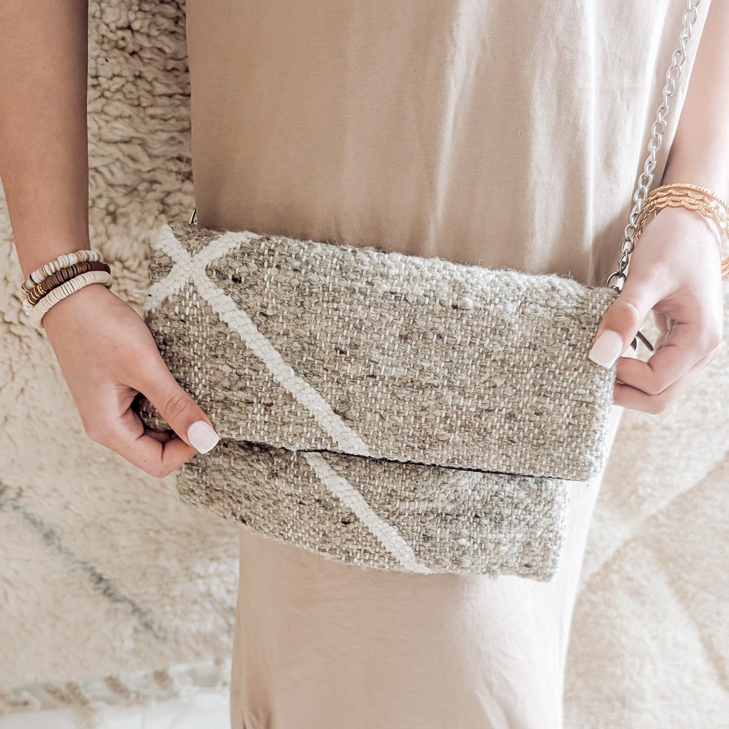 Pochette berbère Beige